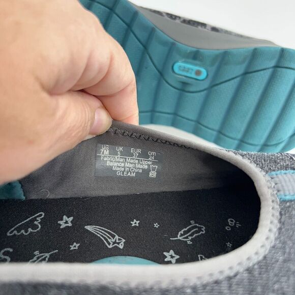 Bzees Women's Gleam Slip On Size 7 Gray Leopard Flats Wedge Casual Light Walk - Picture 11 of 12